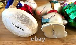 Kurt Adler Peanuts Charlie Brown Lucy Snoopy Flying Ace Polonaise Glass Ornament