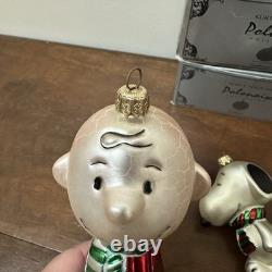 Kurt Adler Polonaise Ornament Peanuts Lucy Snoopy Charlie Brown Woodstock Lot 4
