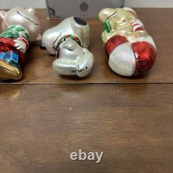 Kurt Adler Polonaise Ornament Peanuts Lucy Snoopy Charlie Brown Woodstock Lot 4