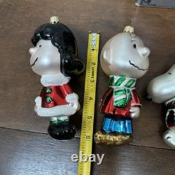 Kurt Adler Polonaise Ornament Peanuts Lucy Snoopy Charlie Brown Woodstock Lot 4