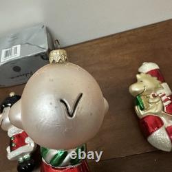 Kurt Adler Polonaise Ornament Peanuts Lucy Snoopy Charlie Brown Woodstock Lot 4
