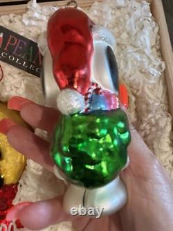 Kurt Adler Polonaise Peanuts 50th Anniv Ltd Ed Ornaments Snoopy Charlie Brown +
