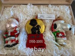 Kurt Adler Polonaise Peanuts 50th Anniv Ltd Ed Ornaments Snoopy Charlie Brown +