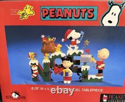 Kurt S. Adler Peanuts Resin Noel Tablepiece Snoopy Charlie Brown 8.25 x 5.75
