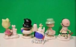 LENOX PEANUTS BEACH PARTY Charlie Brown Snoopy Lucy Linus Sally NEW in BOX withCOA