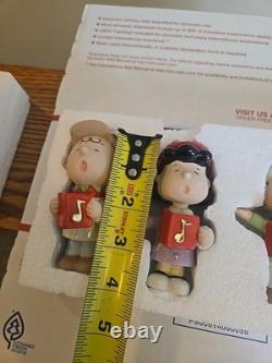 LENOX PEANUTS CHRISTMAS CAROLING Sally Snoopy Charlie Brown Lucy Linus withBox