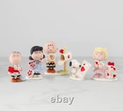 LENOX PEANUTS VALENTINE'S DAY-SNOOPY Lucy SALLY Linus Charlie NWB