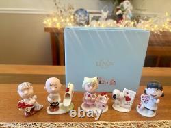 LENOX PEANUTS VALENTINE'S DAY-SNOOPY Lucy SALLY Linus Charlie NWB