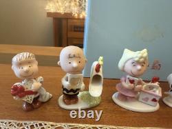LENOX PEANUTS VALENTINE'S DAY-SNOOPY Lucy SALLY Linus Charlie NWB