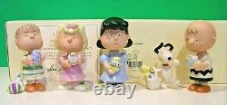 LENOX Peanuts IT'S THE EASTER BEAGLE CHARLIE BROWN Set NEW in BOX COA Snoopy