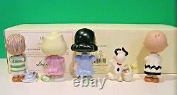 LENOX Peanuts IT'S THE EASTER BEAGLE CHARLIE BROWN Set Snoopy NEW in BOX withCOA