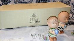 LENOX Peanuts IT'S THE EASTER BEAGLE CHARLIE BROWN Set Snoopy NEW in BOX withCOA