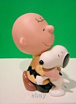 LENOX Peanuts LOTS OF HUGS SNOOPY and CHARLIE BROWN sculpture NEW n BOX With COA