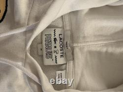 Lacoste x Peanuts Hoodie M White Snoopy Charlie Brown Lucy Unisex Rare