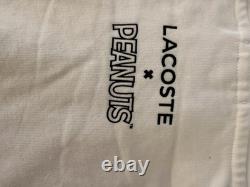 Lacoste x Peanuts Hoodie M White Snoopy Charlie Brown Lucy Unisex Rare