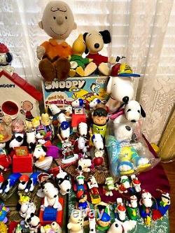 Large Lot of Peanuts Collectables