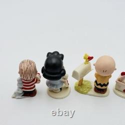 Lenox A Peanuts Valentine's Day Set Of 5 Figurines Charlie Brown Lucy Snoopy NEW
