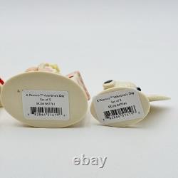 Lenox A Peanuts Valentine's Day Set Of 5 Figurines Charlie Brown Lucy Snoopy NEW