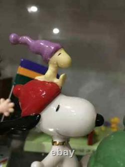 Lenox Charlie Brown Snoopy Sledding Adventure Sculpture Figurine Statue Gift