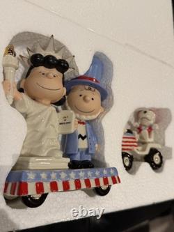 Lenox It's Independence Day Charlie Brown Patriotic Parade Snoopy New Mint