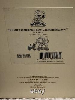 Lenox It's Independence Day Charlie Brown Patriotic Parade Snoopy New Mint
