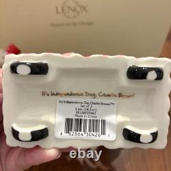 Lenox It's Independence Day Charlie Brown Patriotic Parade Snoopy in BOX COA