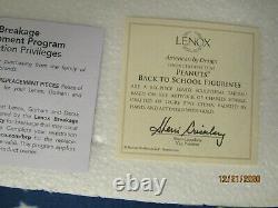 Lenox PEANUTS Back to School 6 Figurine Set SNOOPY Charlie Brown Lucy NEW in BOX