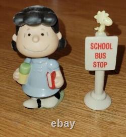 Lenox Peanuts Back to School 6-Figure Set Charlie Brown Snoopy Linus Lucy