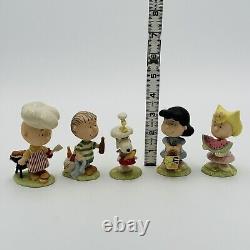 Lenox Peanuts Barbecue Set Of 5 Figurines Charlie Brown Lucy Snoopy NEW IN BOX