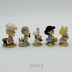 Lenox Peanuts Barbecue Set Of 5 Figurines Charlie Brown Lucy Snoopy NEW IN BOX