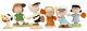 Lenox Peanuts Baseball Team 6 Piece Figurine Set Charlie Brown Snoopy & Gang New