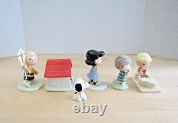 Lenox Peanuts Celebrate 60 Years Set of 5 Charlie Brown Lucy Snoopy New In Box