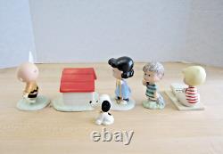 Lenox Peanuts Celebrate 60 Years Set of 5 Charlie Brown Lucy Snoopy New In Box