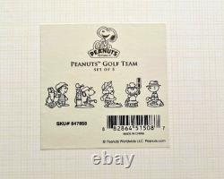Lenox Peanuts Golf Team Figurine SET/5 Charlie Brown Snoopy Lucy Linus Sally New
