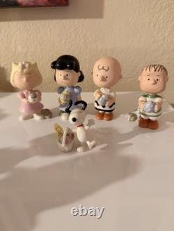 Lenox Peanuts It's The Easter Beagle Charlie Brown Set Of 5