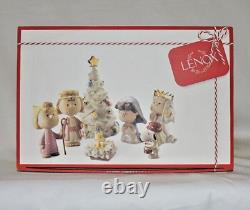 Lenox Peanuts Nativity Christmas Pageant Set 7 pc Snoopy Charlie Brown Linus NIB