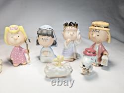 Lenox Peanuts Nativity Christmas Pageant Set Snoopy Charlie Brown Linus NEW