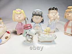 Lenox Peanuts Nativity Christmas Pageant Set Snoopy Charlie Brown Linus NEW