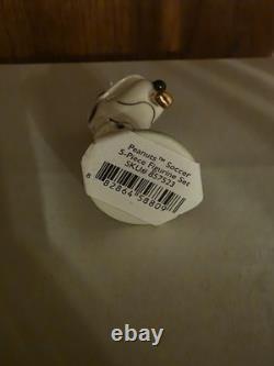 Lenox Peanuts Soccer Game Figurines 5 PC. Charlie Brown Snoopy & Pals 857523 New