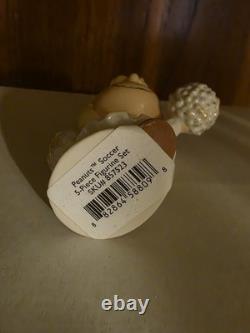 Lenox Peanuts Soccer Game Figurines 5 PC. Charlie Brown Snoopy & Pals 857523 New