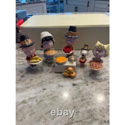 Lenox Peanuts Thanksgiving Charlie Brown Sally Snoopy Linus Lucy NEW IN BOX