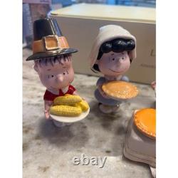 Lenox Peanuts Thanksgiving Charlie Brown Sally Snoopy Linus Lucy NEW IN BOX