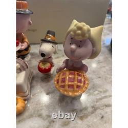 Lenox Peanuts Thanksgiving Charlie Brown Sally Snoopy Linus Lucy NEW IN BOX