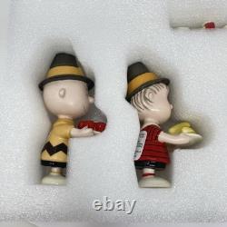 Lenox Peanuts Thanksgiving Figurine Set of 5 Charlie Brown Snoopy Sally Lucy NEW