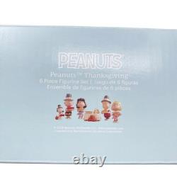 Lenox Peanuts Thanksgiving Figurine Set of 5 Charlie Brown Snoopy Sally Lucy NEW