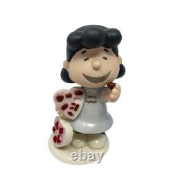 Lenox Peanuts Valentine's Day Figurine Set of 5 Charlie Brown Snoopy Sally Lucy