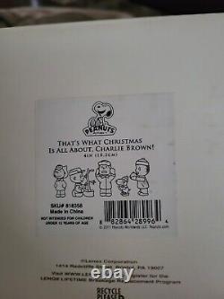 Lenox THAT'S WHAT CHRISTMAS IS ABOUT CHARLIE BROWN. Peanuts Figurine Set. NIB