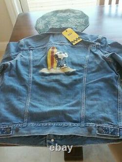 Levi's Trucker Jacket Peanuts Charles Schulz Snoopy Charlie Brown Brand New