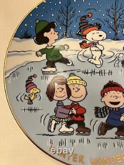 Limited Edition Snoopy Charlie Brown Peppermint Patty Peanuts DanburyMint Plate