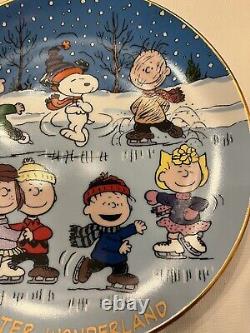 Limited Edition Snoopy Charlie Brown Peppermint Patty Peanuts DanburyMint Plate